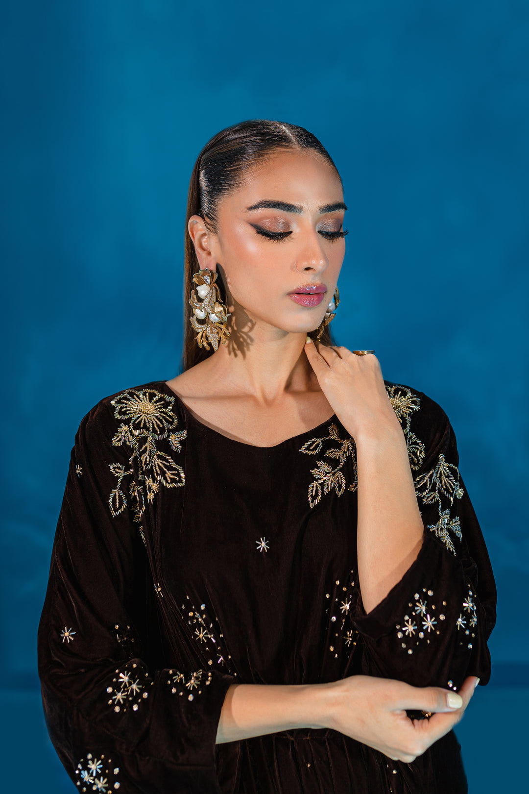 Jack 1Pc - Formal Velvet Kaftan - BATIK