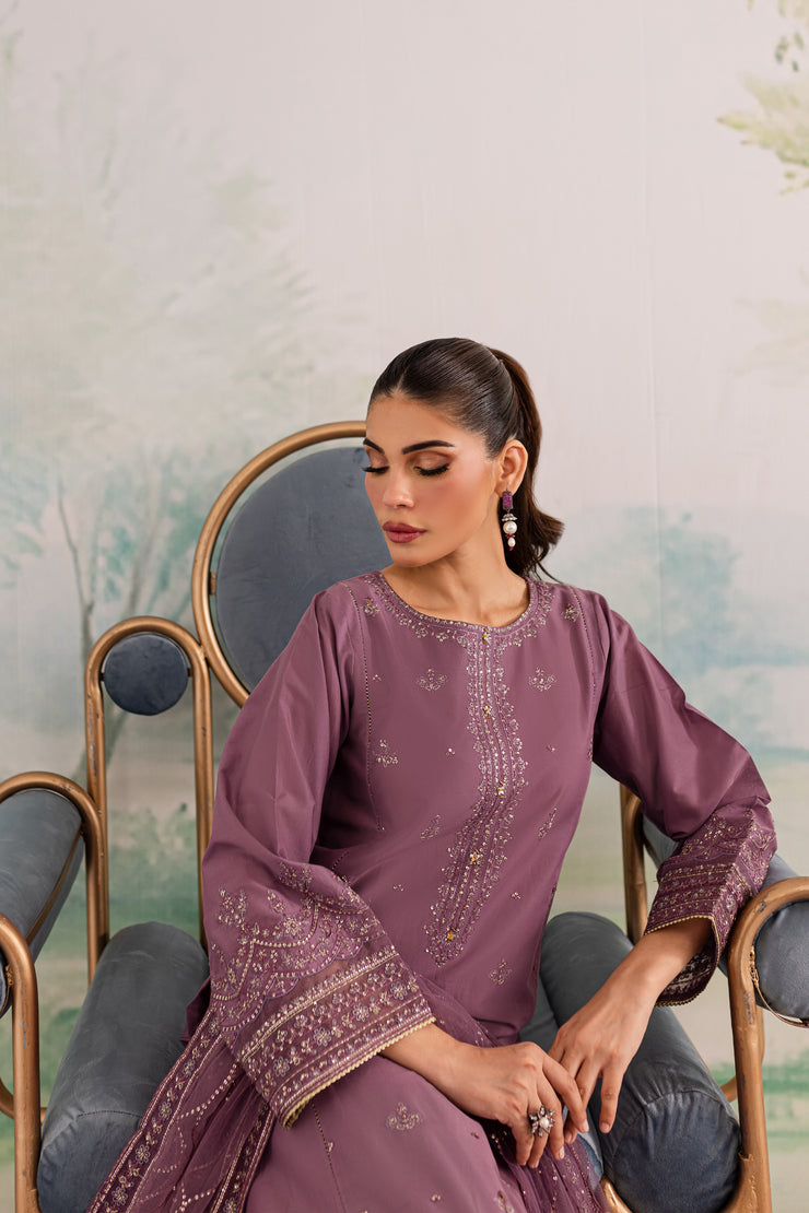 Zahya 3Pc - Embroidered Lawn Dress - BATIK