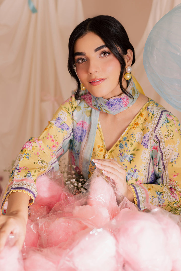 Glacial 3Pc - Printed Lawn Dress