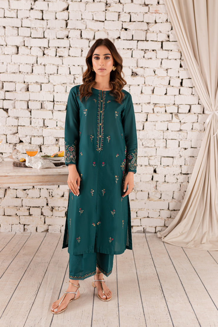 Eyana 2Pc - Embroidered Lawn Dress - BATIK