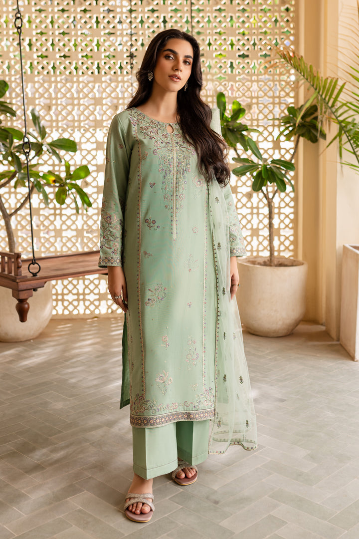 Sea Salts 3Pc - Embroidered Khaddar Dress - BATIK