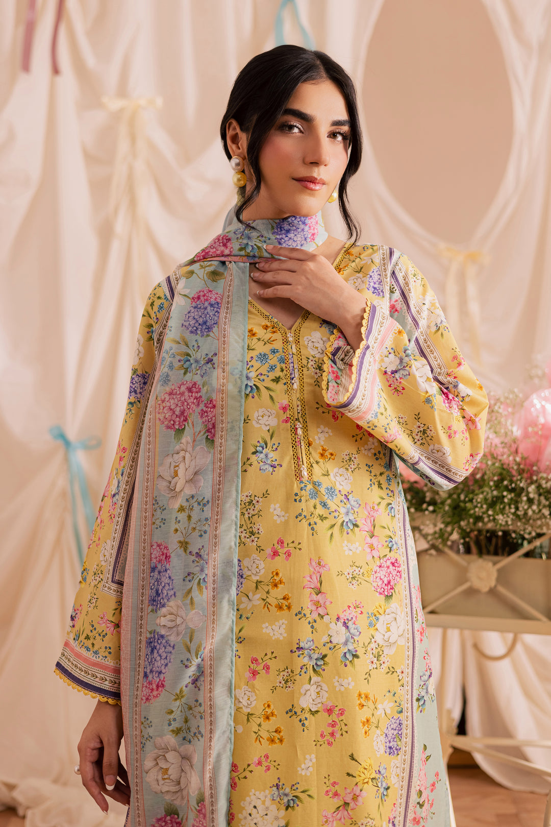Glacial 3Pc - Printed Lawn Dress