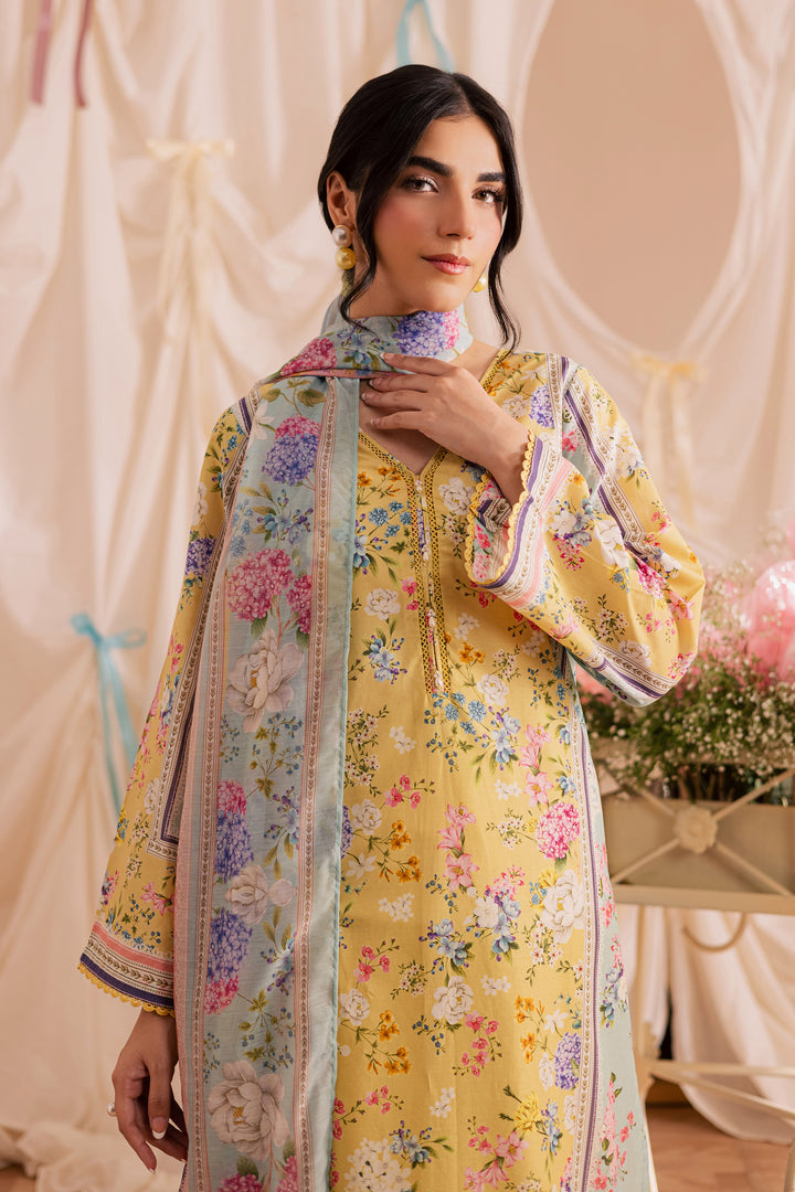 Glacial 3Pc - Printed Lawn Dress