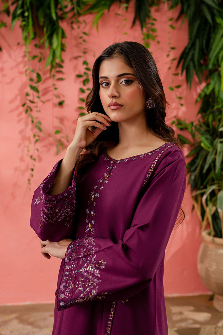 Jubilee 2Pc - Embroidered Khaddar Dress - BATIK