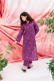 Dig. Plum Paisley 2Pc - BATIK