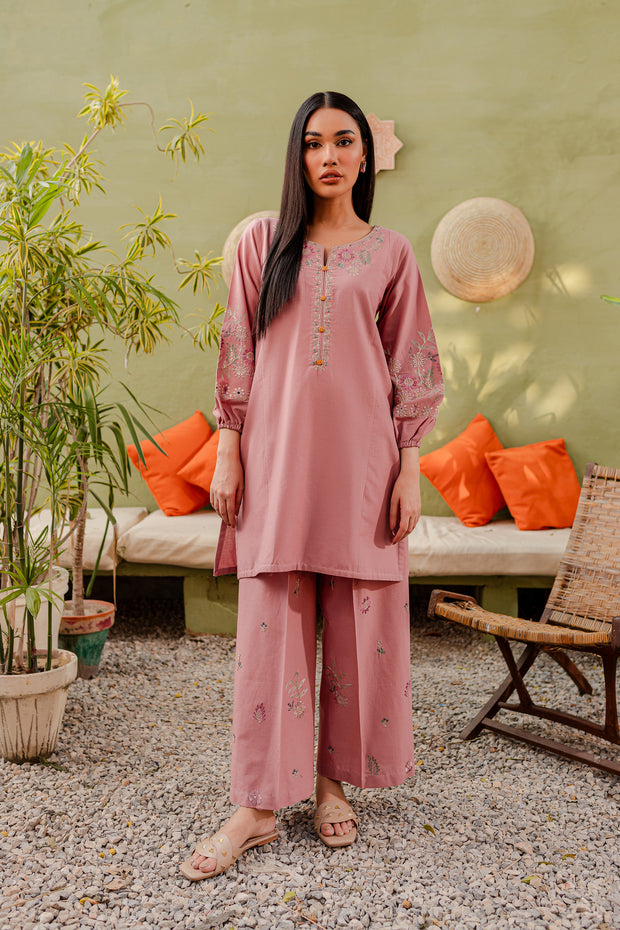 Nelly 2Pc - Embroidered Khaddar Dress - BATIK