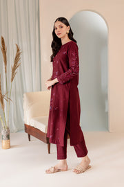Aimee 2Pc - Embroidered Khaddar Dress - BATIK