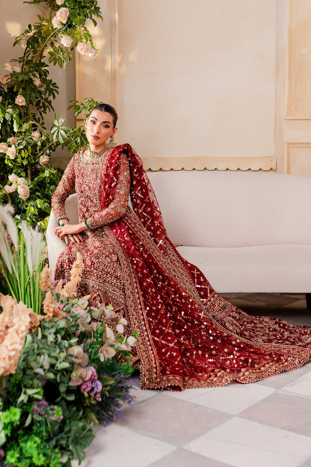 Gajra 4Pc - Bridal Dress - BATIK