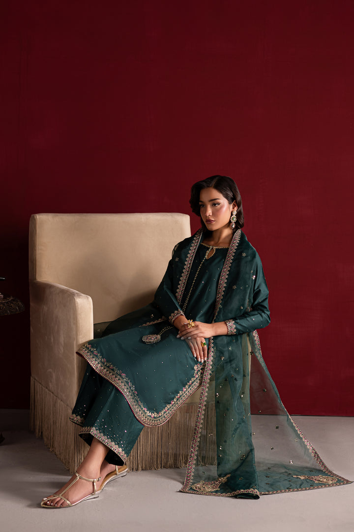 Emerald Glam 3Pc- Festive Luxe Pret