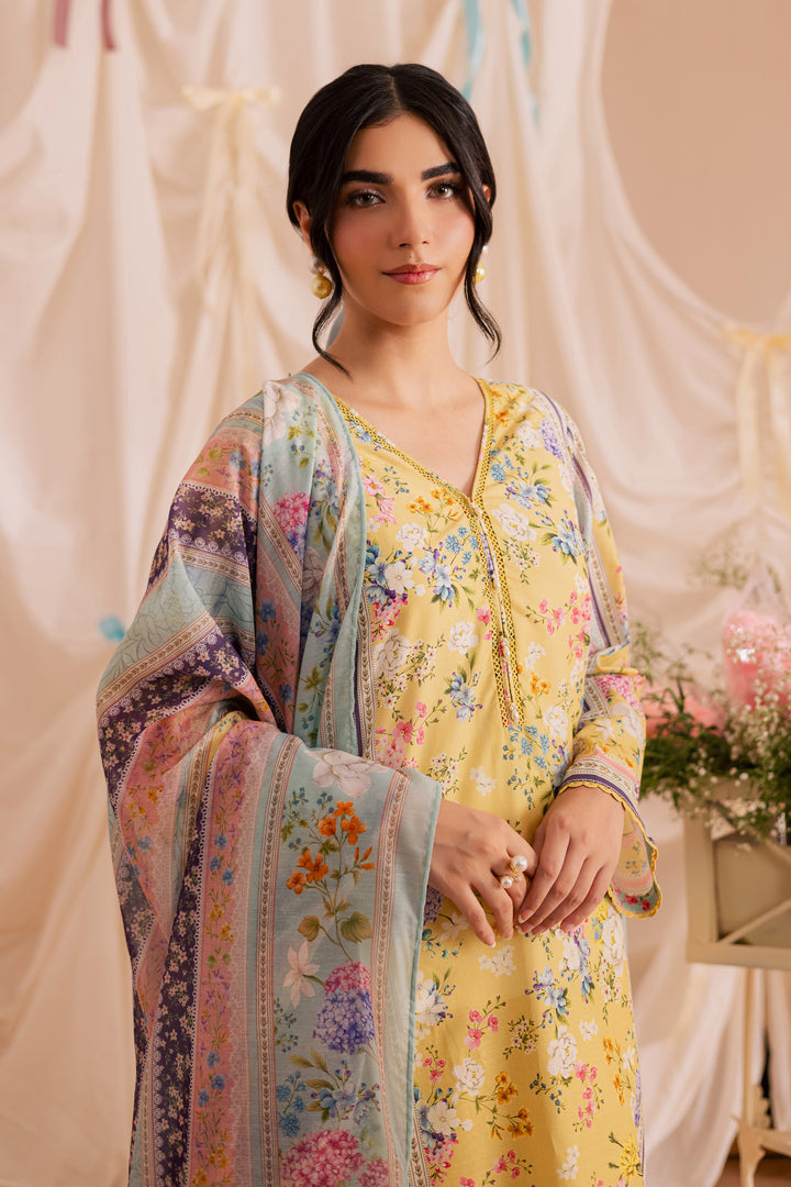 Glacial 3Pc - Printed Lawn Dress