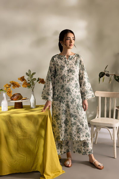 Fryda 2Pc - Printed Lawn Dress - BATIK