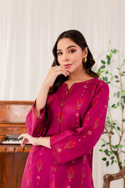 Dig. Pink Suede 2Pc - BATIK
