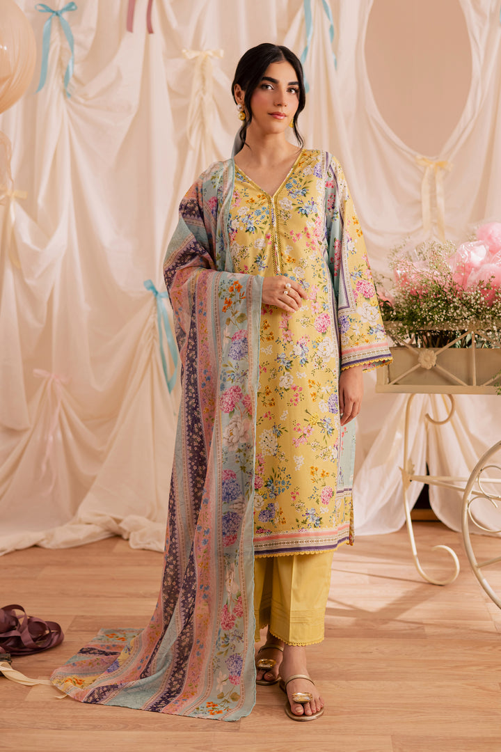 Glacial 3Pc - Printed Lawn Dress