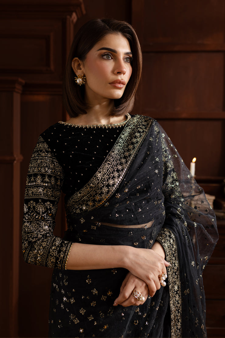 Dune Saree 3Pc - Velvet Luxe Pret