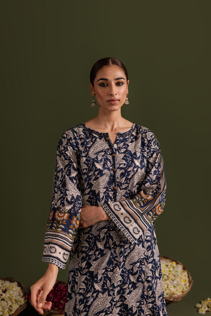 Blue Stone 2Pc - Printed Lawn Dress - BATIK