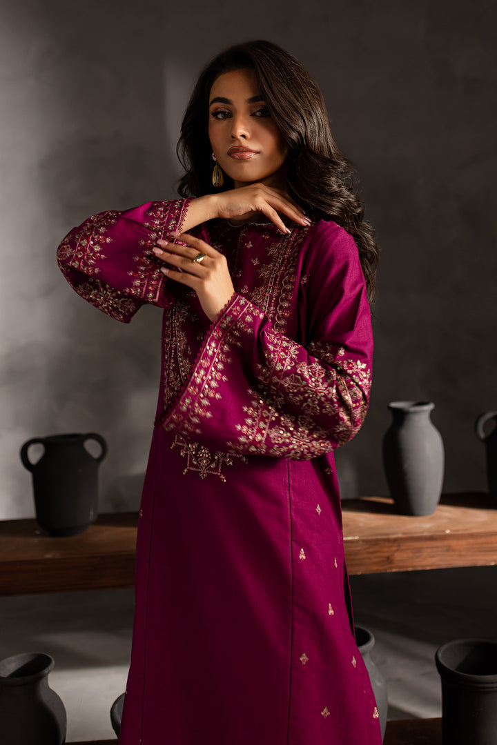 Geniya 2Pc - Embroidered Khaddar Dress - BATIK