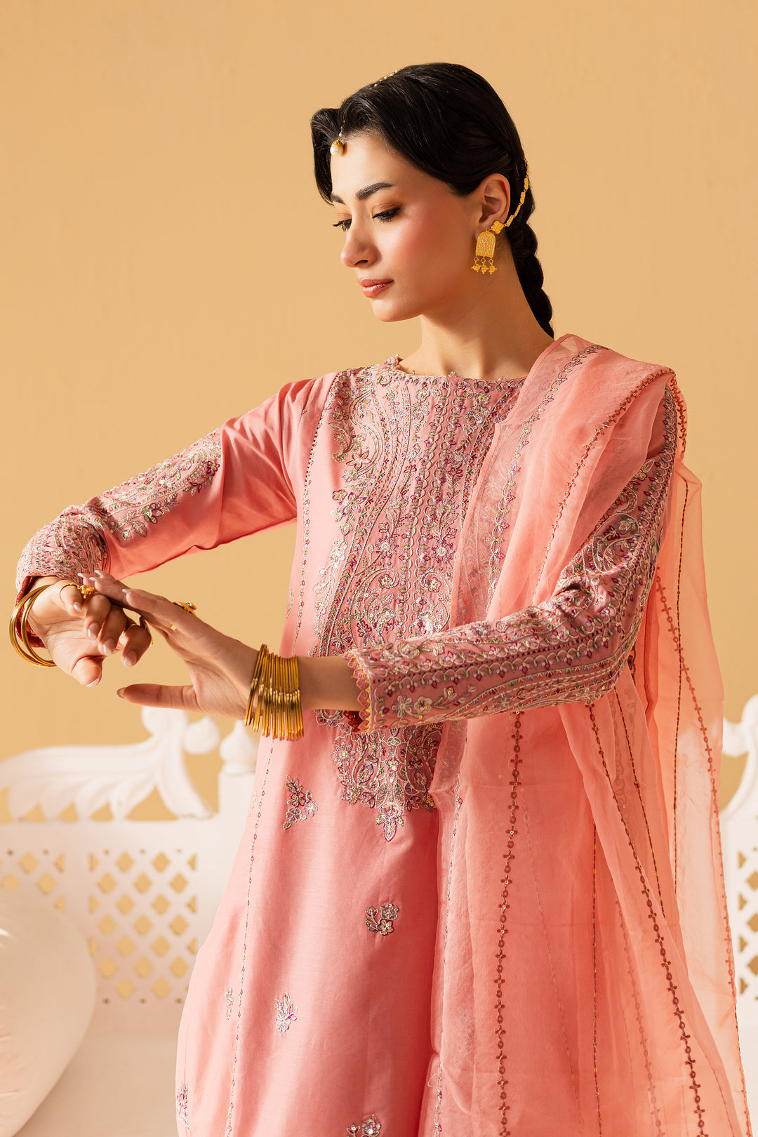 Pink Glam 3Pc - Festive Eid Pret