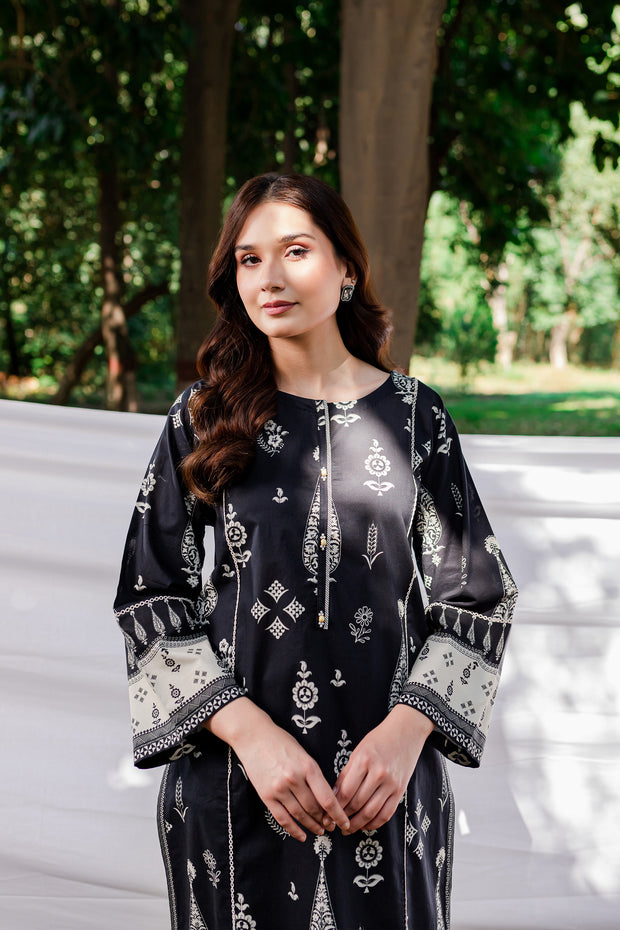 Liyan 2Pc - Printed Cambric Dress - BATIK
