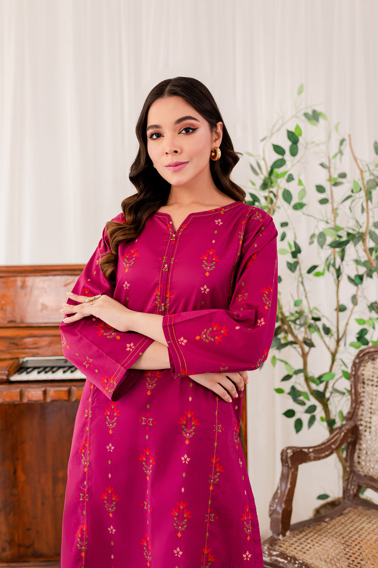 Dig. Pink Suede 2Pc - BATIK