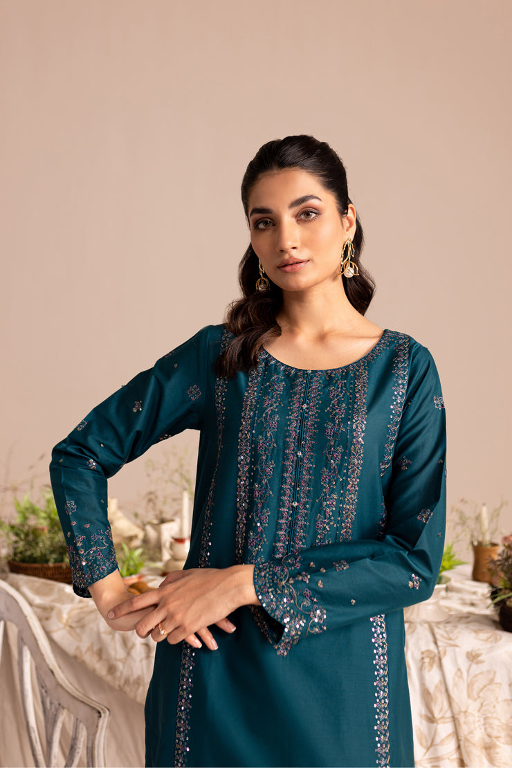 Bee 2Pc - Embroidered Lawn Dress - BATIK