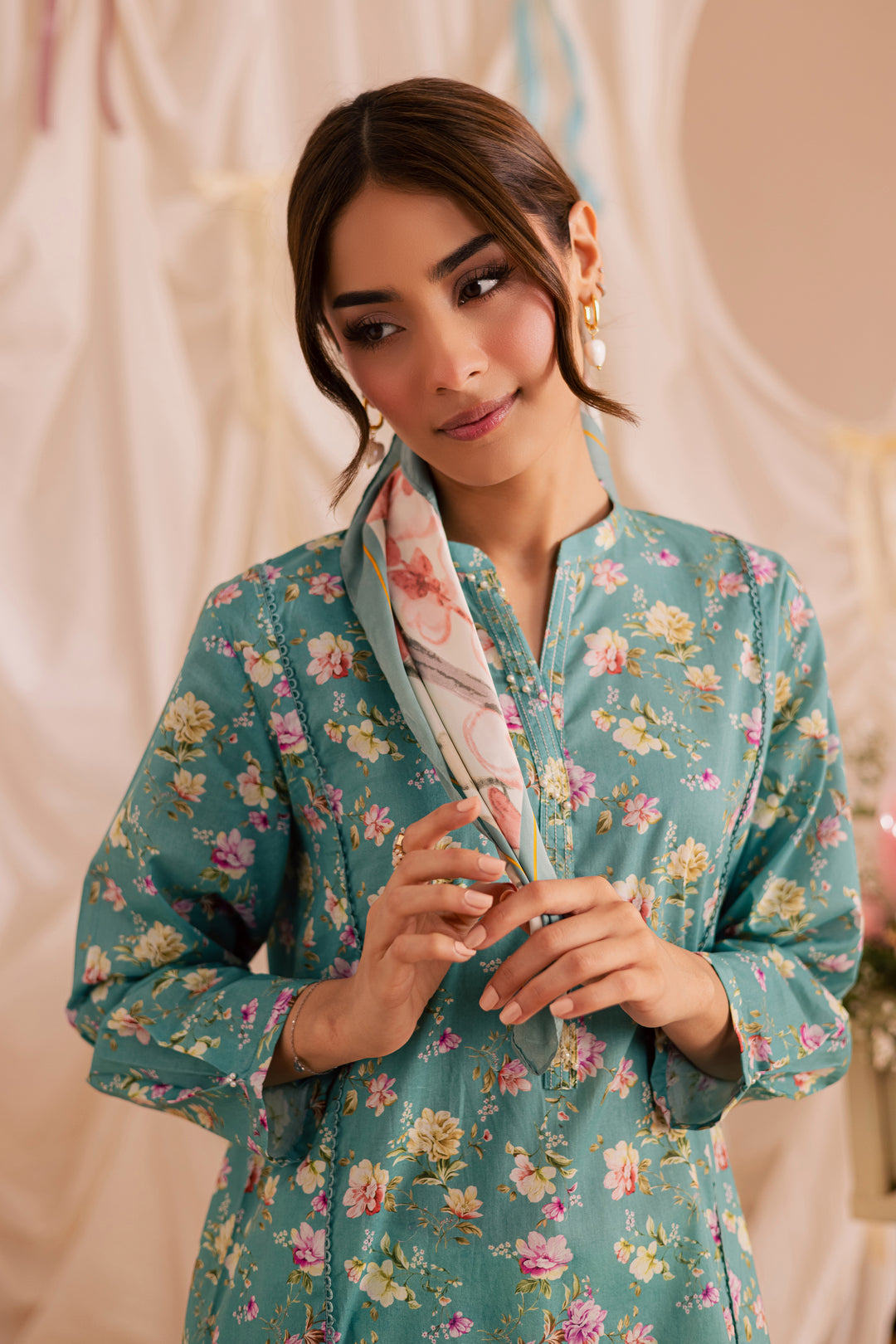 Blue Bree 2Pc - Printed Lawn Dress