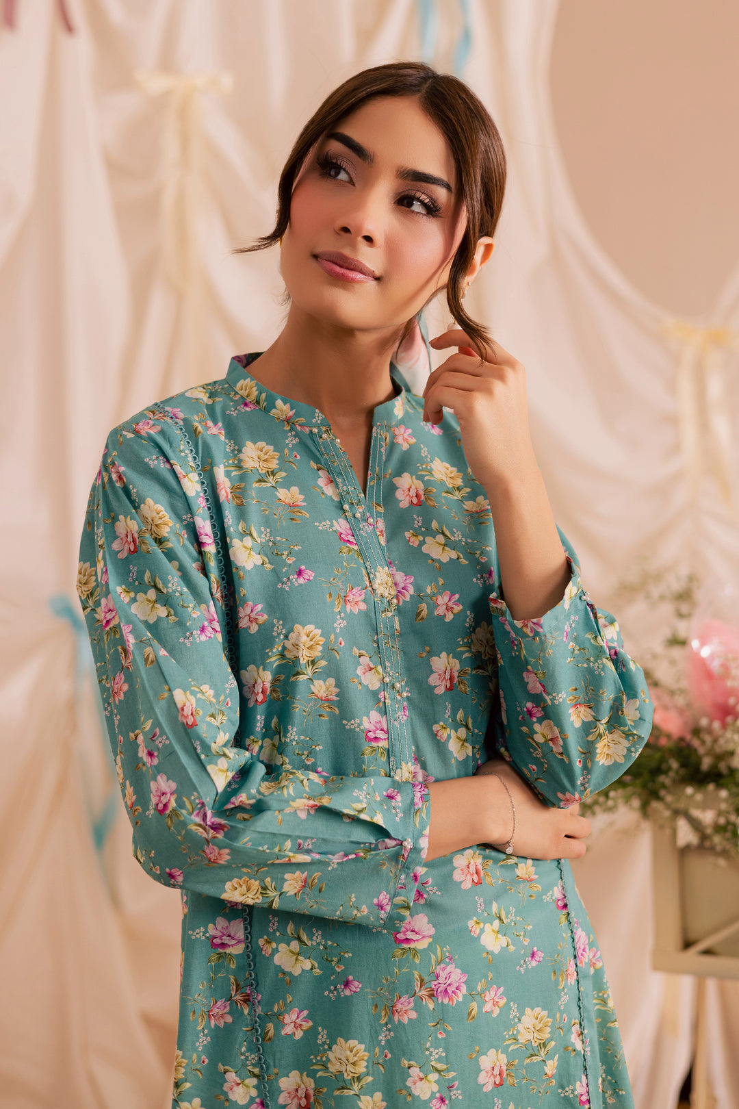 Blue Bree 2Pc - Printed Lawn Dress