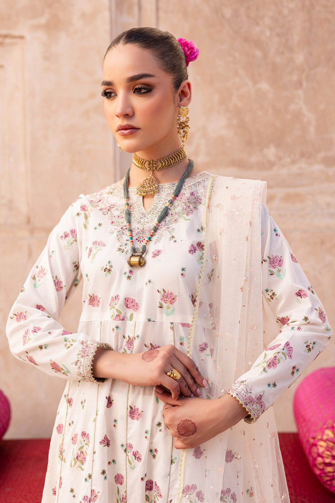 Nayab 3Pc- Printed Lawn Dress