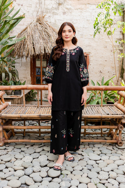 Luna 2Pc - Embroidered Khaddar Dress - BATIK