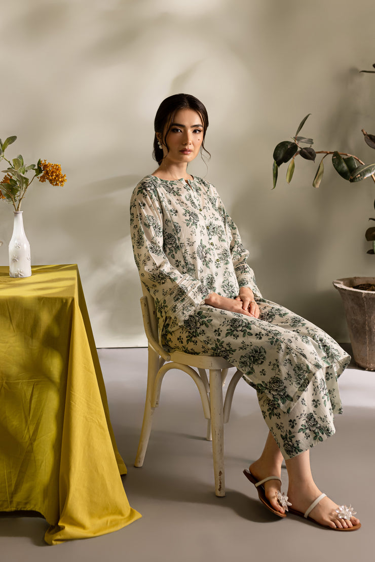 Fryda 2Pc - Printed Lawn Dress - BATIK