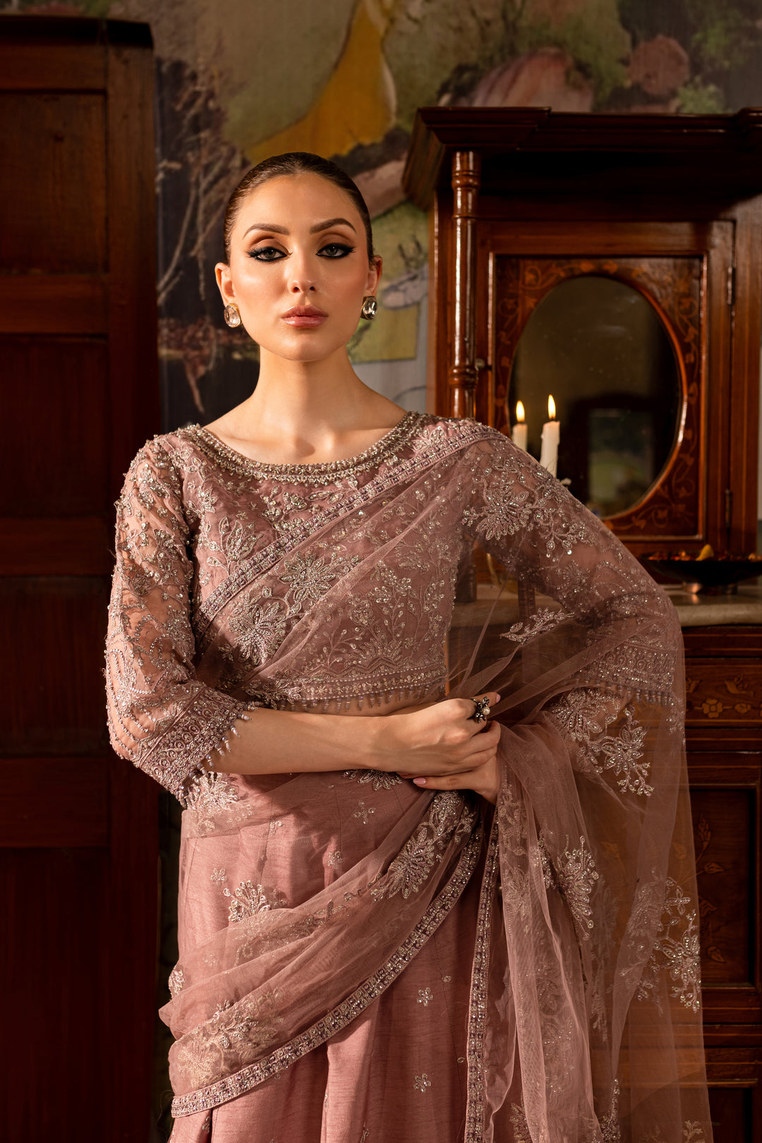 Rosaber Saree 3Pc - Formal Dress - BATIK