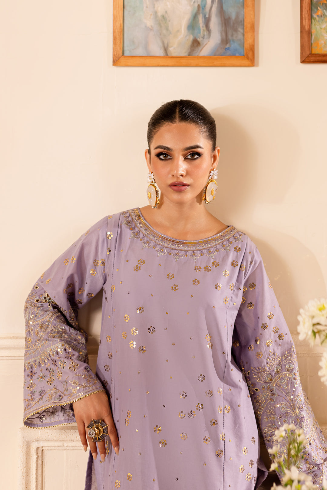 Maleeha 3Pc - Embroidered Lawn Dress - BATIK