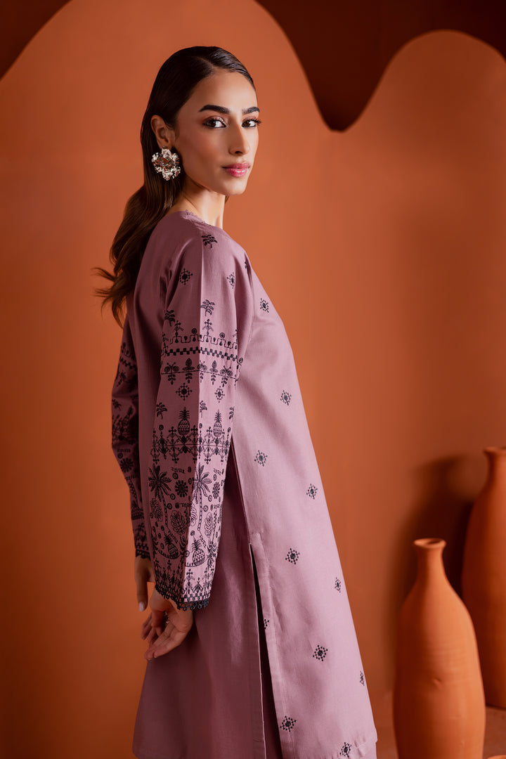 Pitch 2Pc - Embroidered Khaddar Dress
