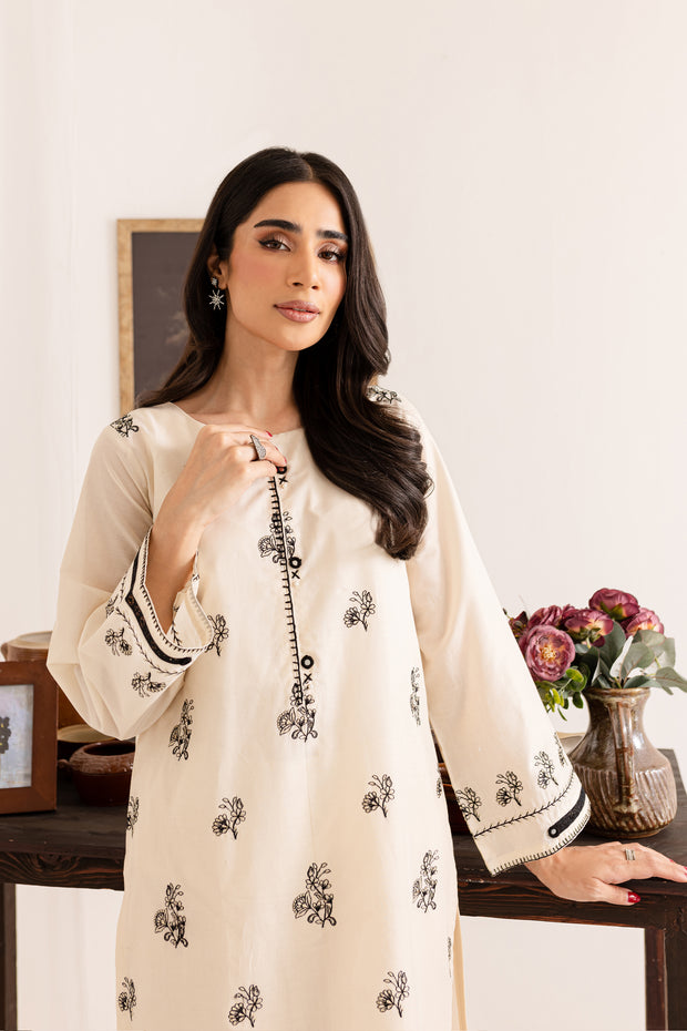 Seashell 2Pc - Embroidered Lawn Dress