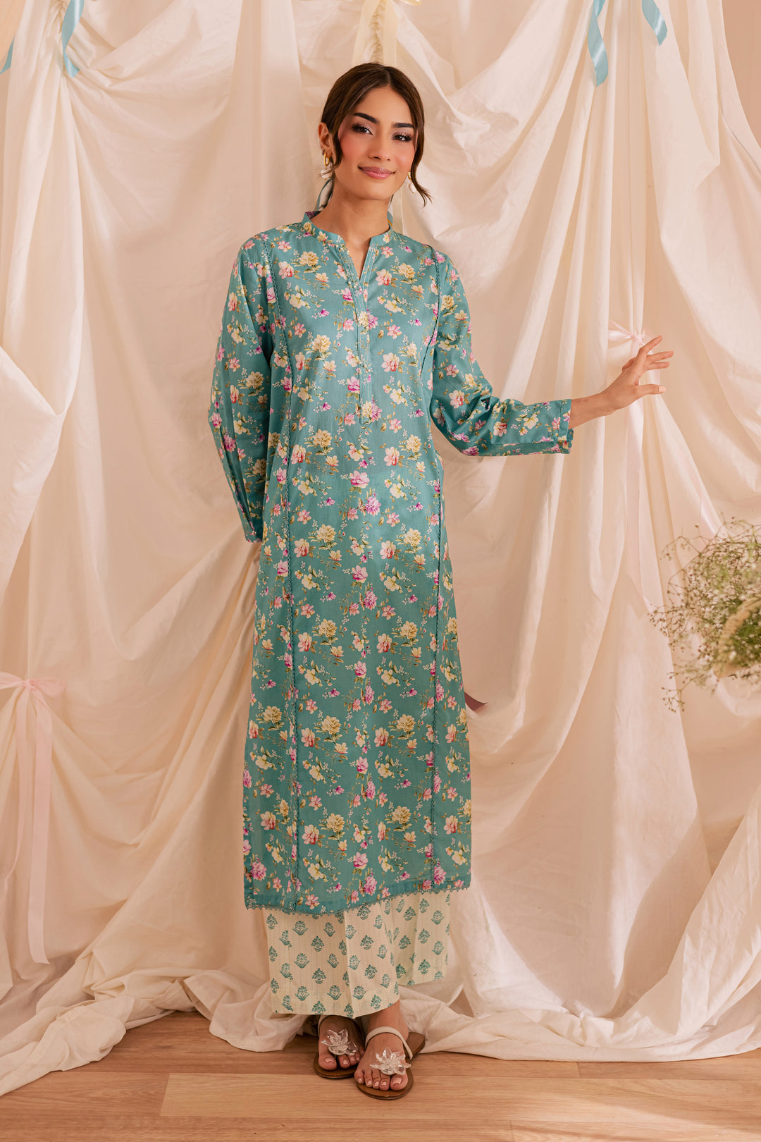 Blue Bree 2Pc - Printed Lawn Dress