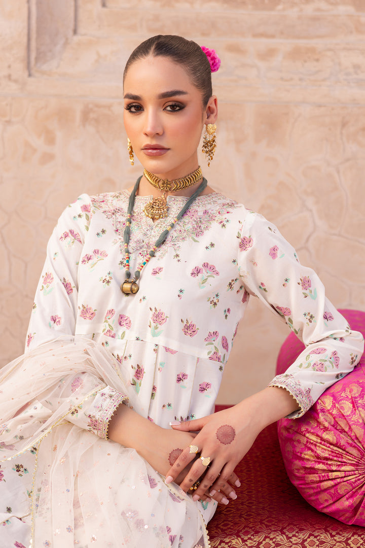 Nayab 3Pc- Printed Lawn Dress