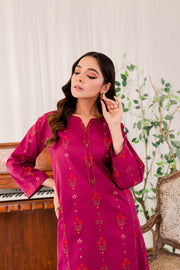 Dig. Pink Suede 2Pc - BATIK