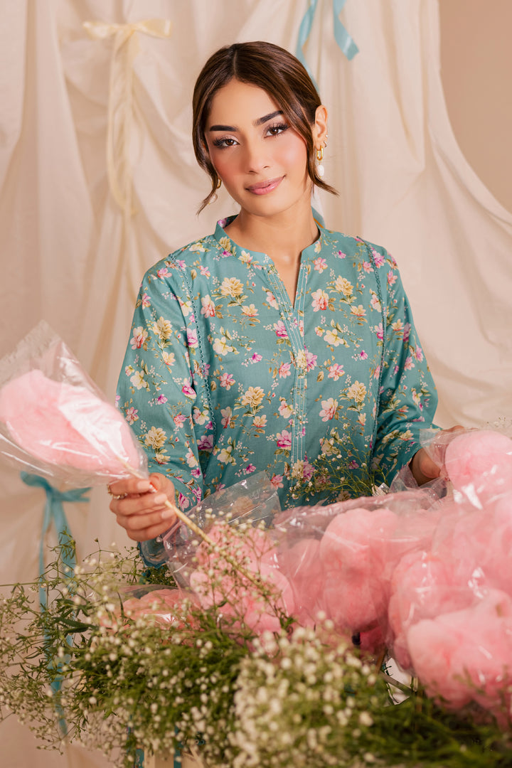 Blue Bree 2Pc - Printed Lawn Dress