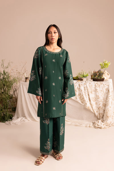 Wabisabi 2Pc - Embroidered Lawn Dress - BATIK