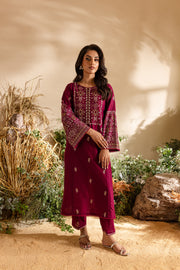 Red Seed 2Pc - Embroidered Lawn Dress - BATIK