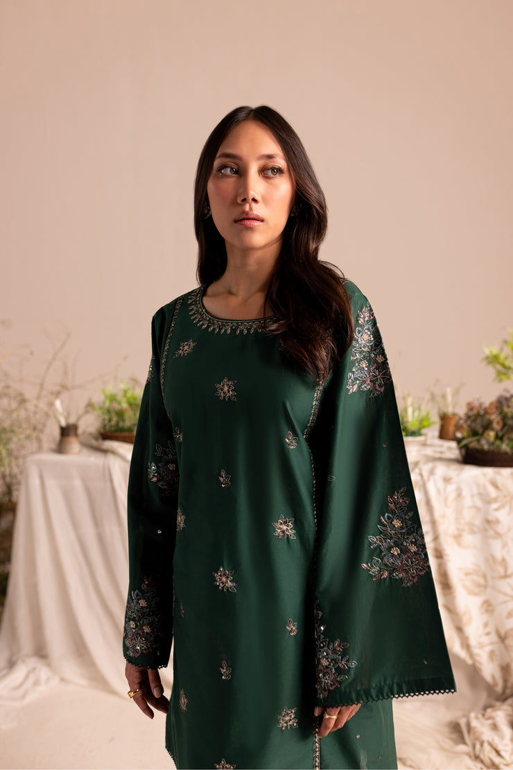 Wabisabi 2Pc - Embroidered Lawn Dress - BATIK