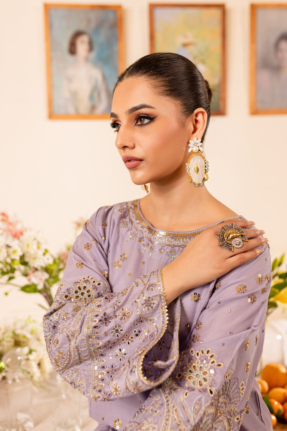 Maleeha 3Pc - Embroidered Lawn Dress - BATIK