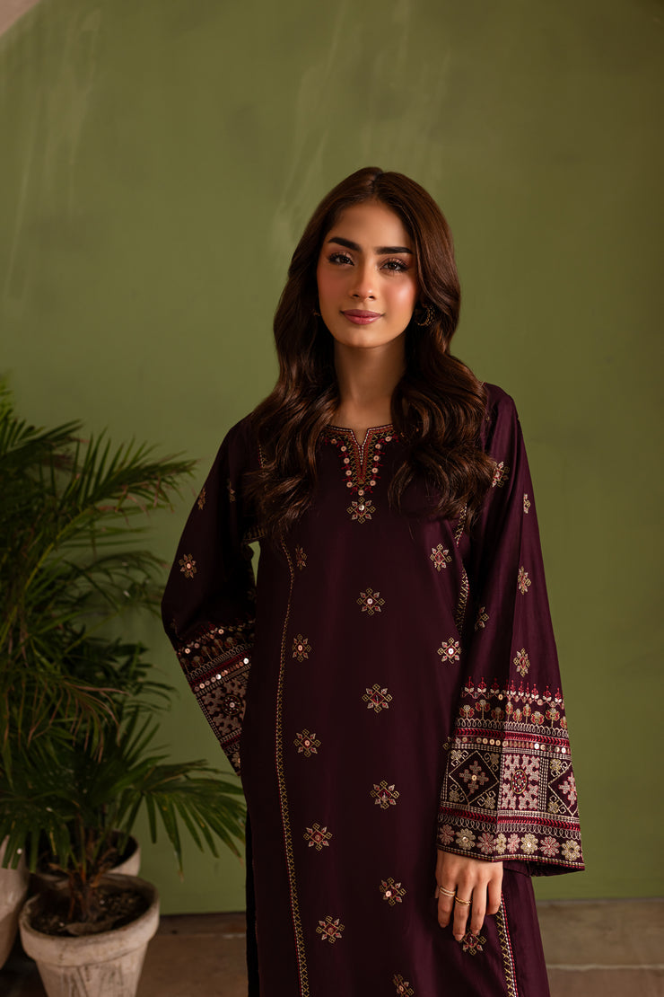 Imperial 2Pc - Embroidered Lawn Dress - BATIK