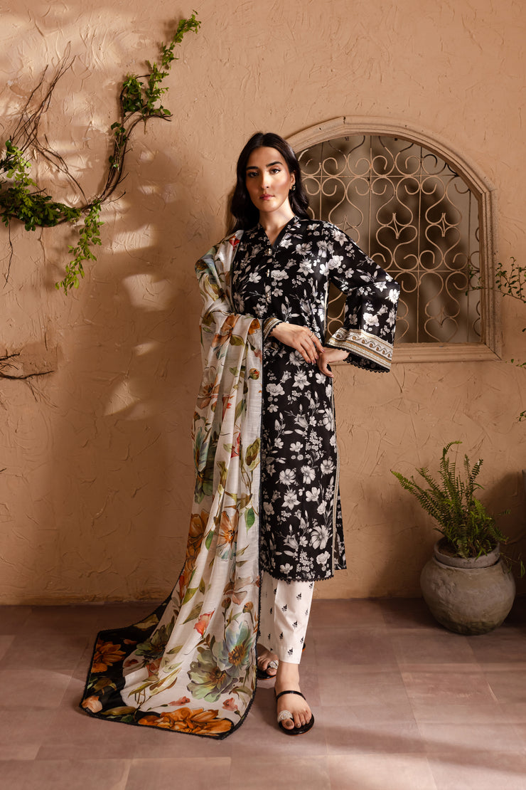 Kendrick 3Pc - Printed Lawn Dress - BATIK