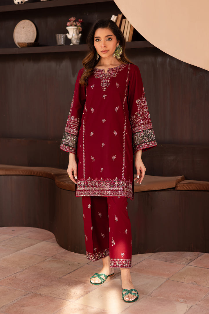 Ayezal 2Pc- Embroidered Lawn Dress