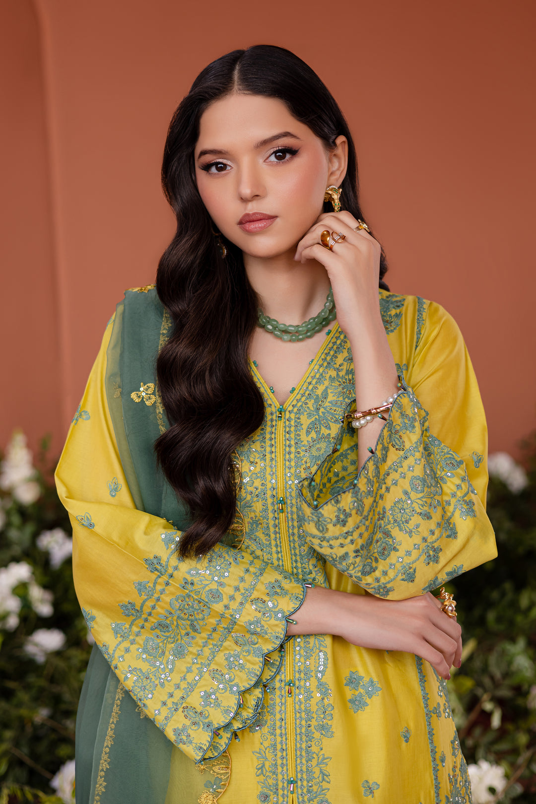 Zane 3Pc - Embroidered Lawn Dress