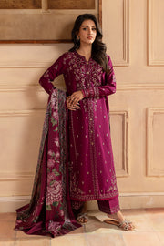 Evari 3Pc - Embroidered Khaddar Dress