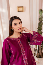 Joy 2Pc - Embroidered Khaddar Dress - BATIK