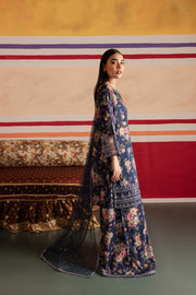 Blue Bano 3Pc - Printed Lawn Dress - BATIK