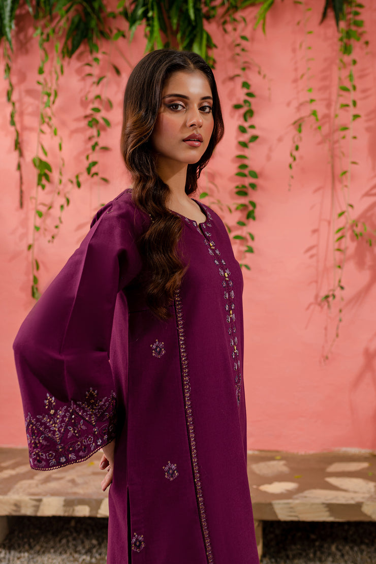 Jubilee 2Pc - Embroidered Khaddar Dress - BATIK