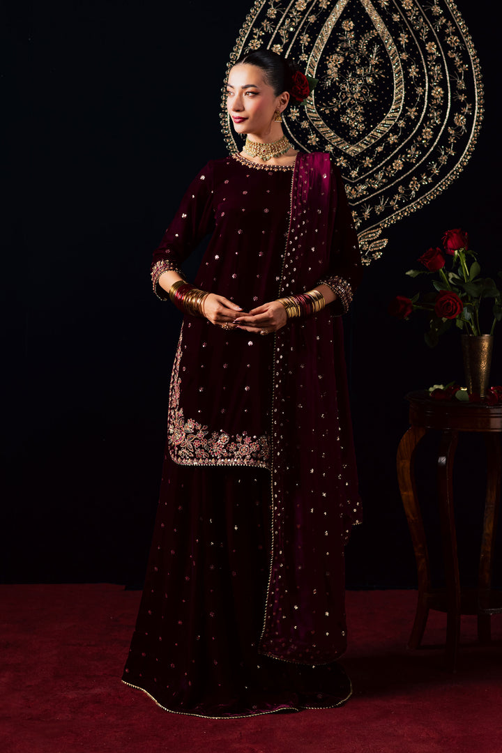 Nayaab 3Pc - Velvet Luxe Pret